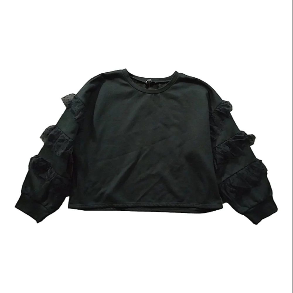 Forever 21 Black Lace Sweatshirt - Size 3X - Picture 1 of 11